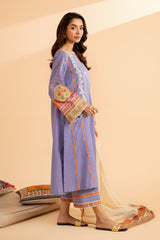 3-PC Embroidered Lawn Shirt with Embroidered Zari Dupatta and Trouser CNP-4-36S