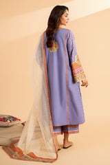 3-PC Embroidered Lawn Shirt with Embroidered Zari Dupatta and Trouser CNP-4-36S