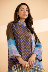 2-PC Printed Shirt with Chiffon Dupatta CPM22-77