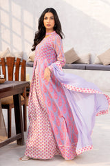 2-PC Printed Cotton Shirt with Chiffon Dupatta CPM-4-033