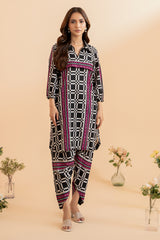 2-PC Printed Cotton Shirt with Trouser CPM-4-8S