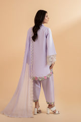 3-PC Embroidered Lawn Shirt with Chiffon Dupatta and Trouser CNP-4-56S