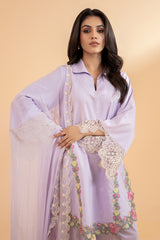 3-PC Embroidered Lawn Shirt with Chiffon Dupatta and Trouser CNP-4-56S