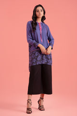 1-PC Staple Silk Shirt Iris Ocean CTA20-21