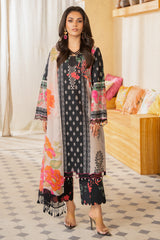 3-PC Printed Lawn Shirt with Printed Chiffon Dupatta and Trouser AS4-49