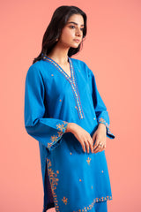 2 Pc Embroidered Lawn Shirt With Cotton Shalwar CTA22-08