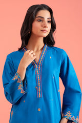 2 Pc Embroidered Lawn Shirt With Cotton Shalwar CTA22-08