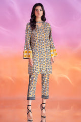 2-PC Printed Cotton Shirt with Trouser CPM-4-309