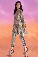 2-PC Printed Cotton Shirt with Trouser CPM-4-309