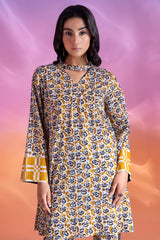 2-PC Printed Cotton Shirt with Trouser CPM-4-309