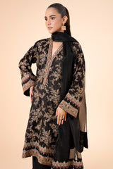 3-PC Embroidered Shirt with Embroidered Organza Dupatta and Trouser CMA-3-278