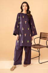 2-PC Embroidered Cotton Shirt with Trouser CNP-4-1AS