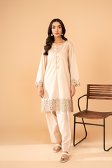 2-PC Embroidered Cotton Shirt with Trouser CNP-4-17S