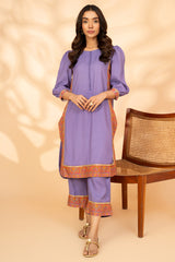 2-PC Embroidered Silk Shirt with Trouser CNP-4-19S