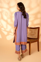 2-PC Embroidered Silk Shirt with Trouser CNP-4-19S