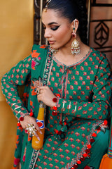 3-PC  Embroidered Lawn Collection Suit CH6-02 P