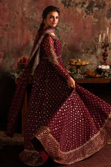2-PC Embroidered Net Pishwas Suit stm-5-09