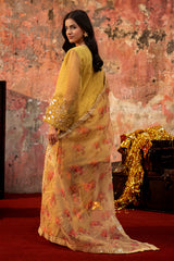 3-PC Embroidered  Organza CMA-6-95