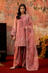 3-PC Embroidered  Raw Silk CMA-6-94