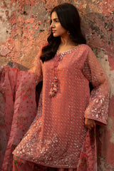 3-PC Embroidered  Raw Silk CMA-6-94