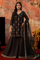 3-PC Embroidered Raw-Silk Suit  CMA-6-261