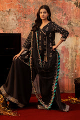 3-PC Embroidered Raw-Silk Suit  CMA-6-261