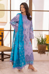 3-PC Unstitched Embroidered Lawn Collection CRN5-12