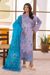 3-PC Unstitched Embroidered Lawn Collection CRN5-12