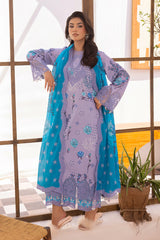 3-PC Unstitched Embroidered Lawn Collection CRN5-12