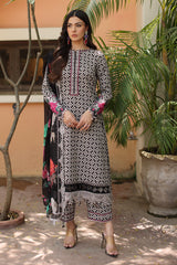 3-PC Unstitched Embroidered Lawn Collection CC6-008