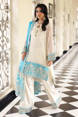 3-PC  Embroidered Cotton Net CMA-5-239