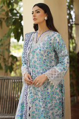 3-PC Unstitched Embroidered Lawn RN6-03