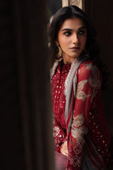 3-pc Unstitched Embroidered Printed Chiffon Collection VSL25-45