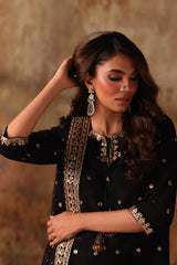 3-PC Embroidered Raw-Silk Suit CMA-5-078
