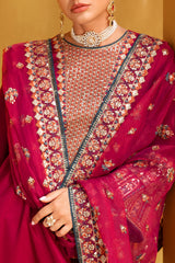 3-PC Embroidered Raw-Silk Suit CMA-5-131