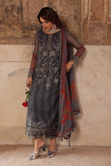 3-pc Unstitched Embroidered Printed Chiffon Collection VSL25-41