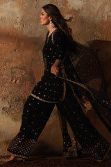 3-PC Embroidered Raw-Silk Suit CMA-5-078
