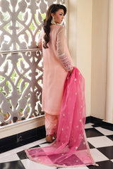 3-PC  Embroidered Cotton Net CMA-5-235