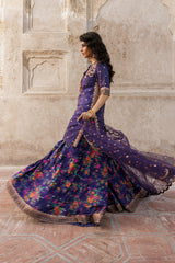 3-PC Embroidered Raw-Silk Suit CMA-5-040