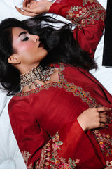 3-PC Embroidered Raw-Silk Suit CMA-5-085