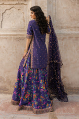 3-PC Embroidered Raw-Silk Suit CMA-5-040