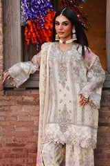 3-pc Unstitched Chiffon Collection VSL25-21