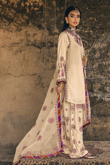 3-PC Embroidered Raw-Silk Suit CMA-5-137 SKIN