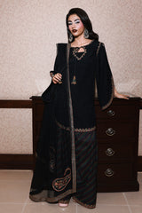 3-PC Embroidered Raw-Silk Suit CMA-5-084