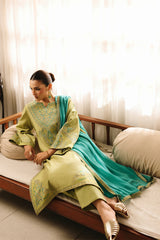 3-PC Embroidered Zarri Lawn  CMA-6-286