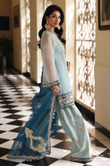 3-PC  Embroidered Cotton Net CMA-5-238