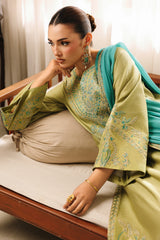 3-PC Embroidered Zarri Lawn  CMA-6-286