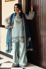 3-PC  Embroidered Cotton Net CMA-5-238