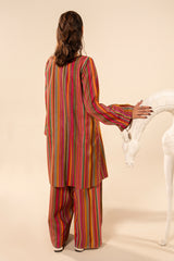2-PC Printed Raw Silk Suit CPM-5-02S