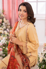 3-PC Embroidered Raw-Silk Suit CMA-5-80